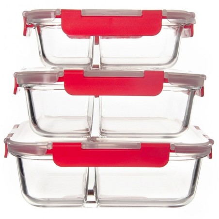 Klaasist toidunõu kaane ja tihendiga, jaga... | FreshDesign.ee