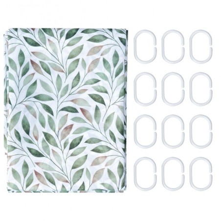 Duššikardin konksudega 180x200 cm | FreshDesign.ee