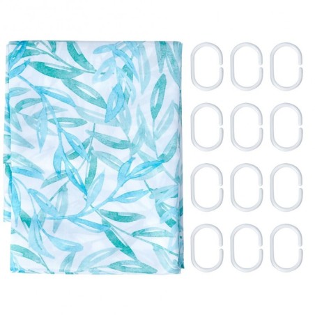 Duššikardin konksudega 180x200 cm | FreshDesign.ee