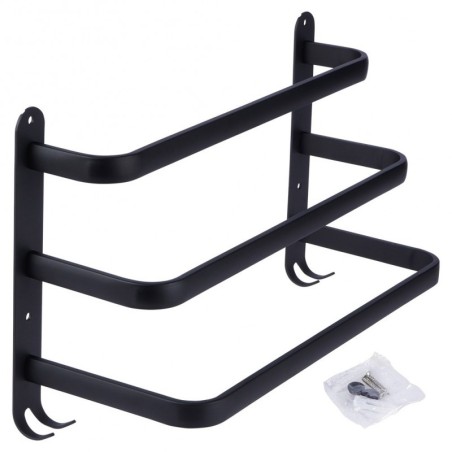 Käterätikuivati alumiinium must 40 cm | FreshDesign.ee