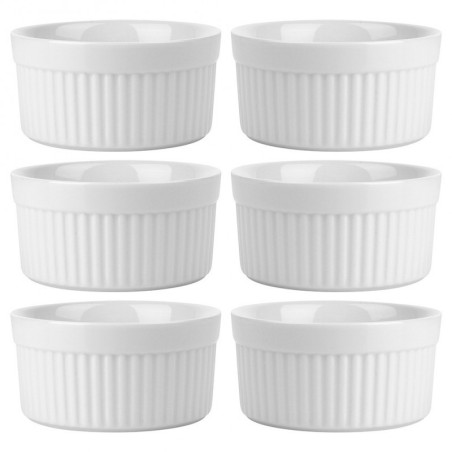 Keraamilised küpsetusnõud valged 260 ml 6 tk. | FreshDesign.ee