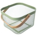 Metallist hoiukorv roheline 27x24,5x17,5 cm | FreshDesign.ee