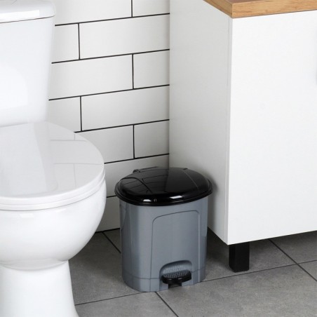 Pedaali prügikast plastik hall 5,5 l | FreshDesign.ee