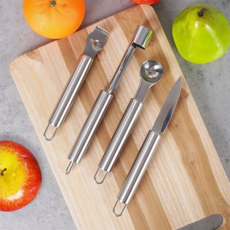 Puu- ja juurviljanoad, teras, 4 tk.