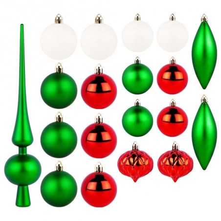 Jõulupuu ehted teravikuga, purunematud, ro... | FreshDesign.ee