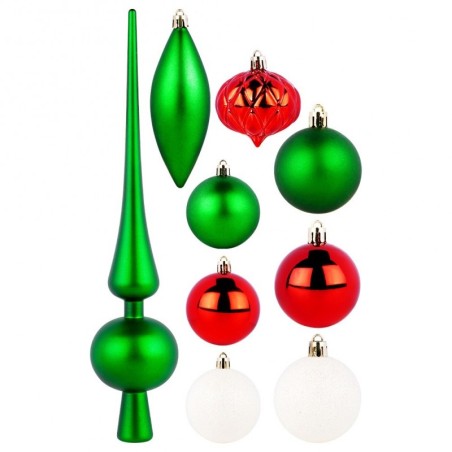 Jõulupuu ehted teravikuga, purunematud, ro... | FreshDesign.ee