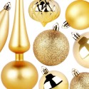 Purunemiskindlad jõulukuuse ehted, kuld, 19 tk. | FreshDesign.ee