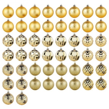 Purunemiskindlad kuuseehted, kuld, 6 cm, 50 tk. | FreshDesign.ee