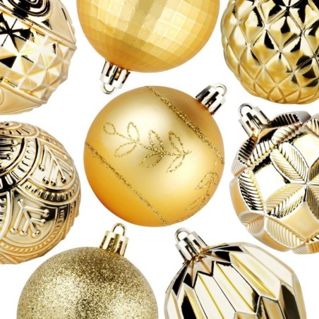 Purunemiskindlad kuuseehted, kuld, 6 cm, 50 tk. | FreshDesign.ee