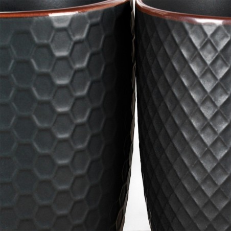 Mustad keraamilised kruusid 400 ml 4 tk. | FreshDesign.ee