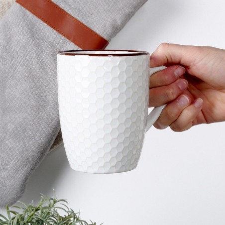 Valged keraamilised kruusid 400 ml 4 tk. | FreshDesign.ee