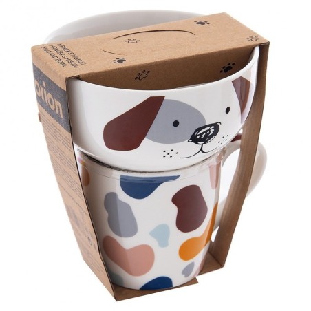 Laste kruus kausiga, portselanist koer, 2 ... | FreshDesign.ee