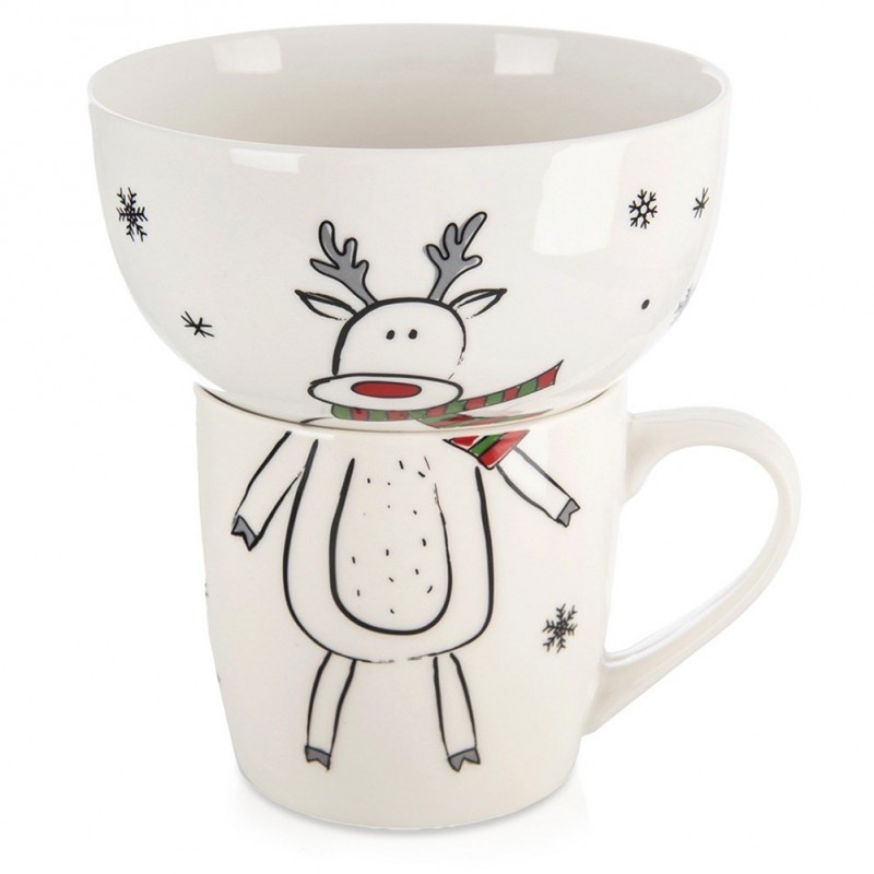 Laste portselanist kruus kausiga, 2 osaline | FreshDesign.ee