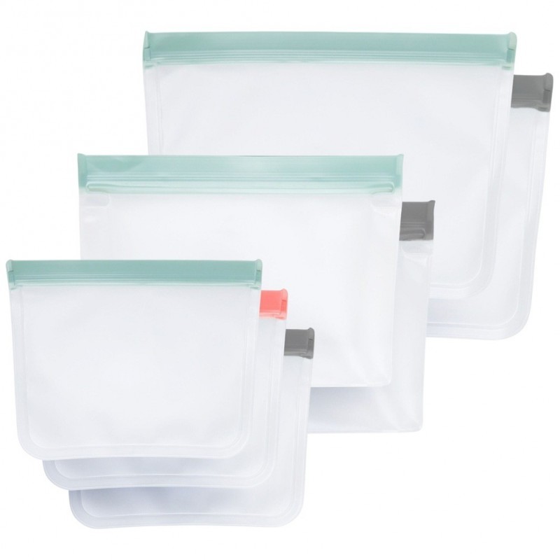 Tõmblukuga kotid toidule 1 / 1,2 / 1,6 l 7 tk. | FreshDesign.ee