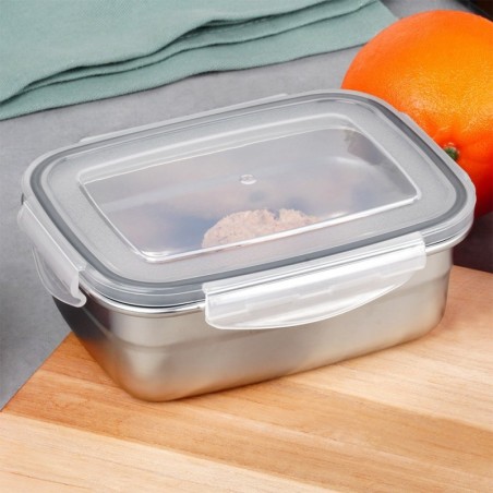 Terasest toidunõu kaane ja tihendiga 1,25 l | FreshDesign.ee