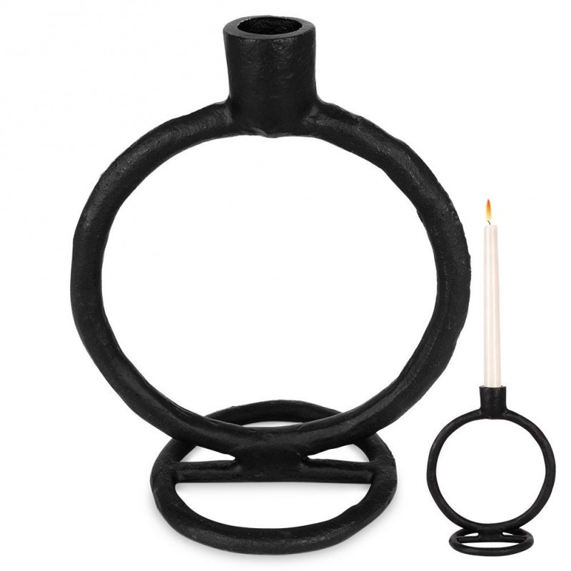 Alumiiniumist küünlajalg must 19 cm | FreshDesign.ee