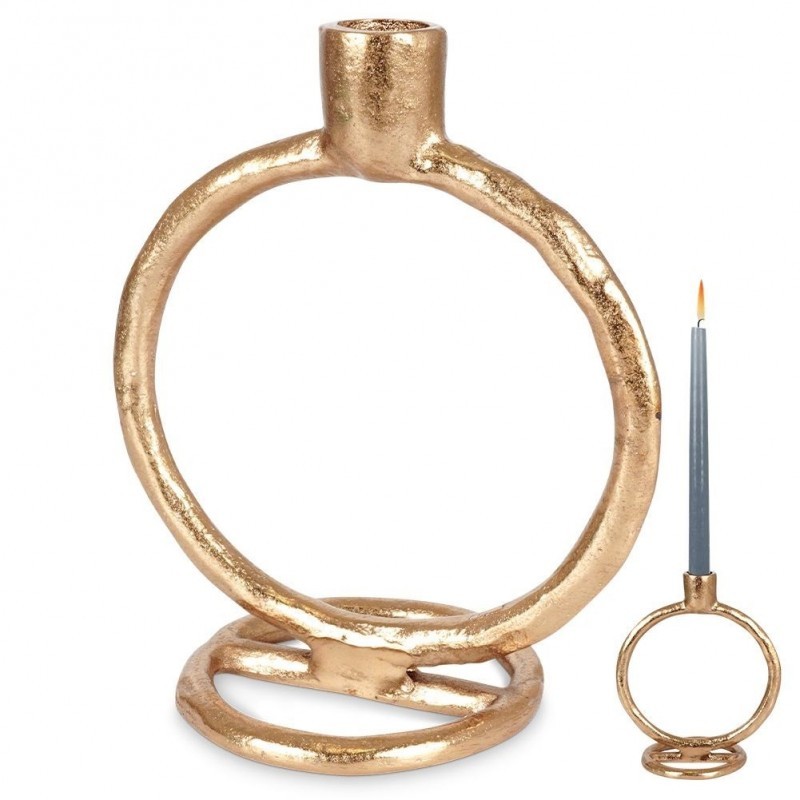 Alumiiniumist küünlajalg kuldne 19 cm | FreshDesign.ee