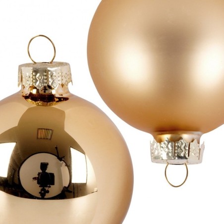 Klaasist jõulukuuse ehted, kuld, 6 cm, 20 tk. | FreshDesign.ee