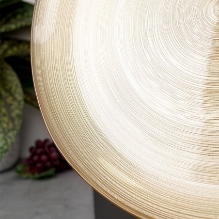 Taldrik, madal, klaas, kuldne, 32,5 cm | FreshDesign.ee