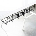 Kaablikorraldaja lauaplaadi all, metallist must | FreshDesign.ee