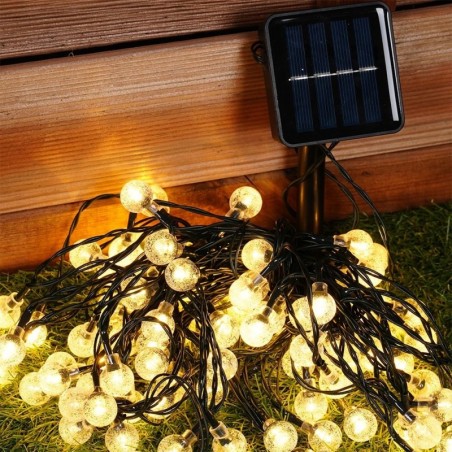 Päikesepatareiga aia vanik LED 10 m 100 tk.