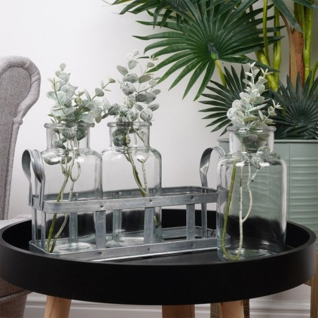 Klaasist lillevaasid koos alusega 3 tk. | FreshDesign.ee