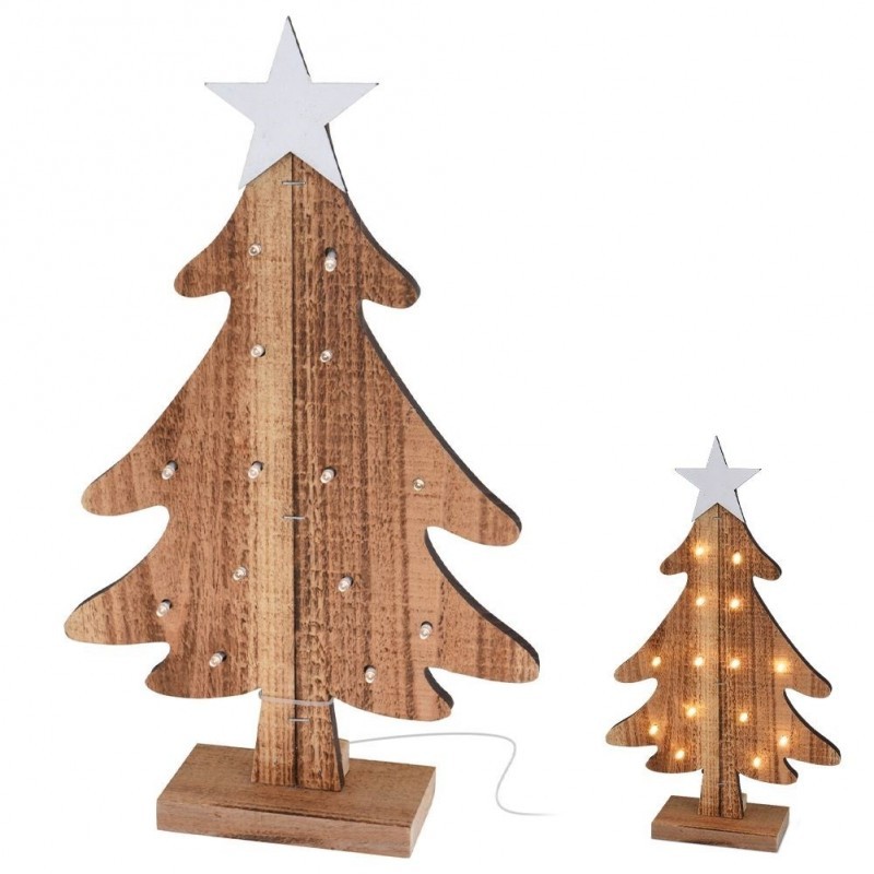 Puidust LED helendav jõulupuu 37,5 cm | FreshDesign.ee