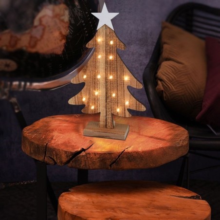 Puidust LED helendav jõulupuu 37,5 cm | FreshDesign.ee