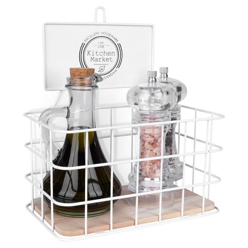 Köögiriiul metallist valge 21x12,5x24 cm | FreshDesign.ee