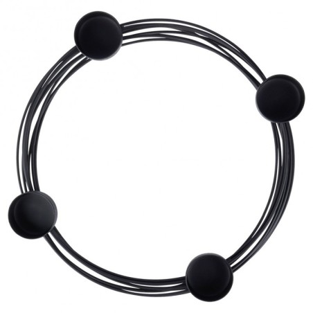 Must metallist küünlajalg 4 küünlale 28x3,5 cm | FreshDesign.ee