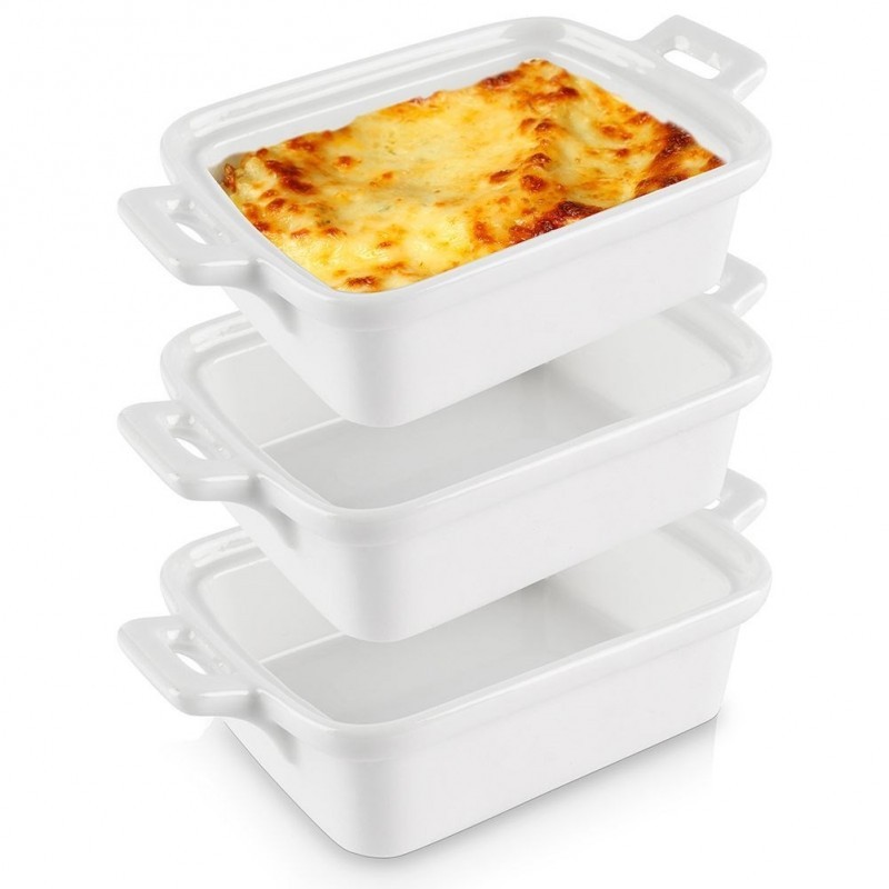 Valged portselanist küpsetusnõud 160 ml 3 tk. | FreshDesign.ee