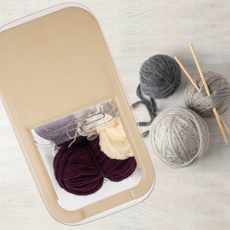 Säilituskonteiner beež 10 l | FreshDesign.ee