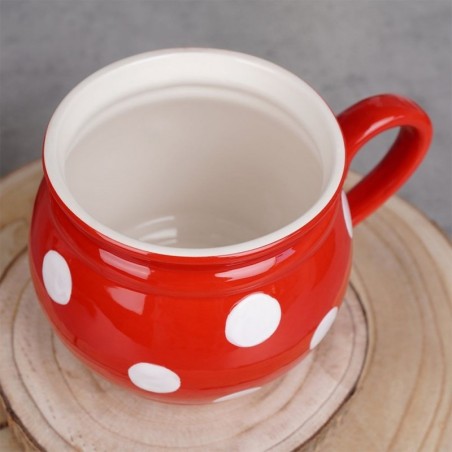 Keraamiline kruus punaste täppidega 950 ml | FreshDesign.ee