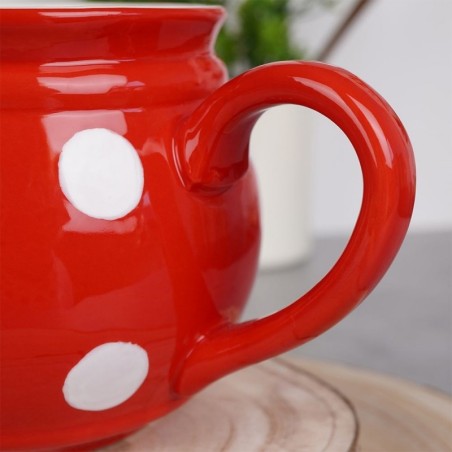 Keraamiline kruus punaste täppidega 950 ml | FreshDesign.ee