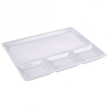 Valgest portselanist sektsioonidega taldri... | FreshDesign.ee