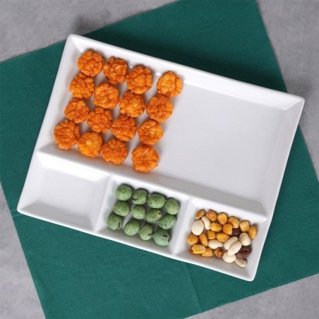 Valgest portselanist sektsioonidega taldri... | FreshDesign.ee