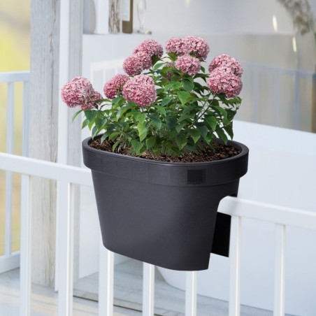 Plastikust aiapott must 39,5x24 cm