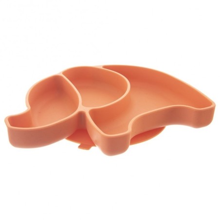 Laste taldrik silikoonist oranž elevant 23... | FreshDesign.ee