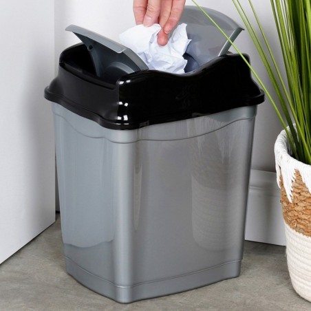 Plastikust prügikast hall 9 l | FreshDesign.ee