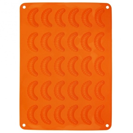 Silikoon oranž küpsisevorm sarvesaiadele | FreshDesign.ee