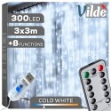 Valguskardin puldiga 300 LED 3 m | FreshDesign.ee