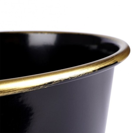 Metallist lillepoti kate must 23x20 cm | FreshDesign.ee
