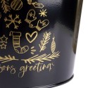 Metallist lillepoti kate must 23x20 cm | FreshDesign.ee