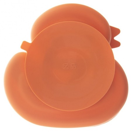 Laste taldrik silikoonist oranž part 19,5x19 cm | FreshDesign.ee