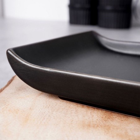 Keraamiline suupistetaldrik must 28,5x12 cm | FreshDesign.ee