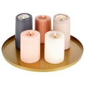Dekoratiivne küünalde alus, metall, kuld, 30 cm | FreshDesign.ee