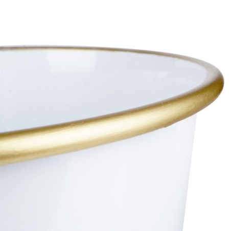 Metallist lillepoti kate, valge, 16,5x15,5 cm | FreshDesign.ee