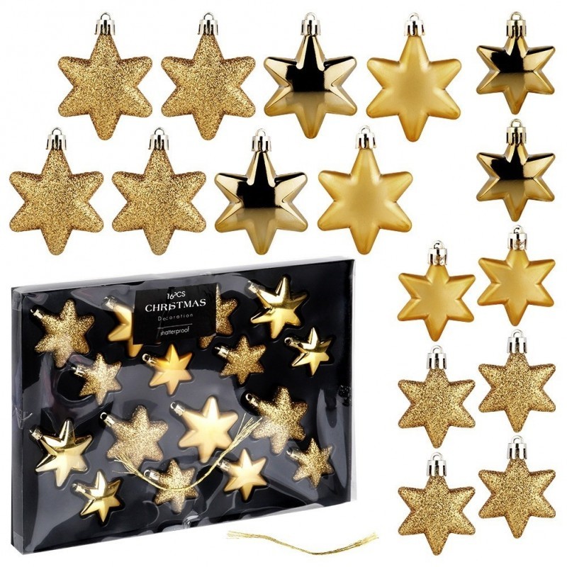 Purunematud jõulukaunistused tähed kuldsed... | FreshDesign.ee