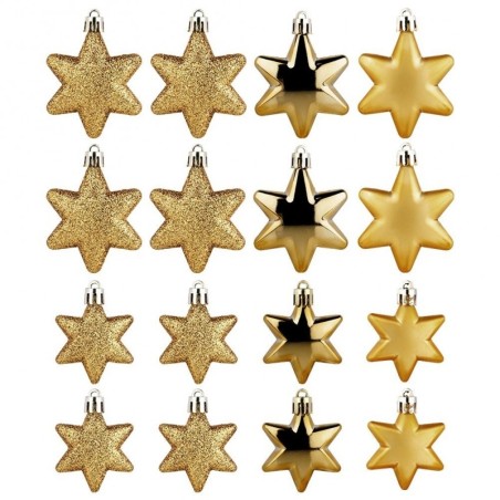 Purunematud jõulukaunistused tähed kuldsed... | FreshDesign.ee