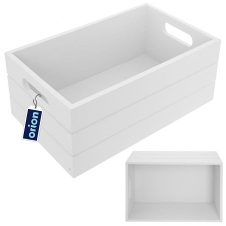 Puidust hoiukast 31x21x13 cm, valge | FreshDesign.ee